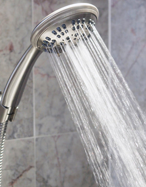 Load image into Gallery viewer, 6 Function Luxury Handheld Shower Head - Adjustable High Pressure Rainfall Spray with Removable Hand Held Rain Showerhead for the Bathroom, 2.5 GPM - Brushed Nickel