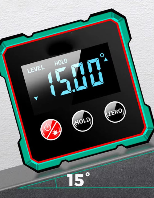 Load image into Gallery viewer, AngleMaster 360° Digital Protractor – Magnetic Laser Angle Finder with LCD Display & Inclinometer