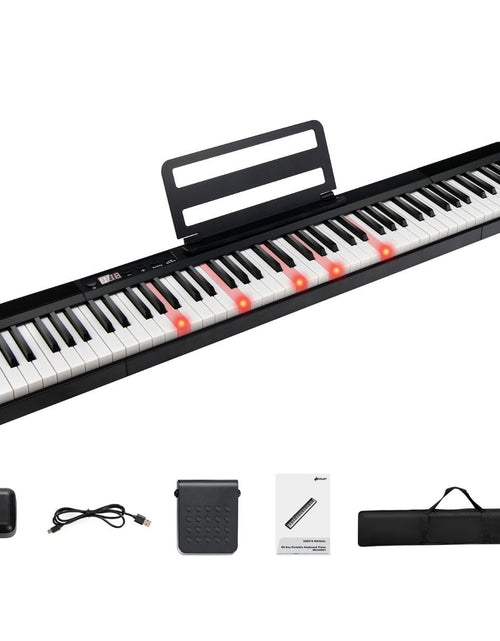 Load image into Gallery viewer, Electric Lighted Piano Keyboard with Sustain Pedal
