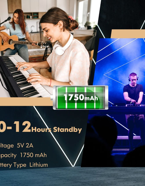 Load image into Gallery viewer, Electric Lighted Piano Keyboard with Sustain Pedal

