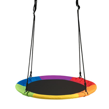 Adjustable Flying Saucer Tree Swing with Multiple Functions for Kids