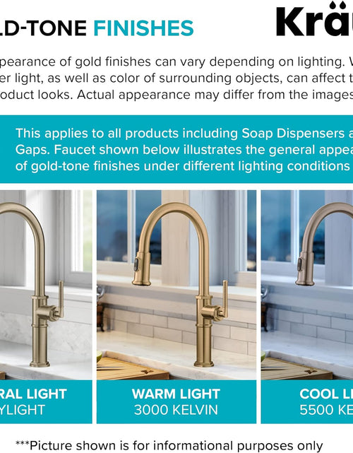 Load image into Gallery viewer, Britt Commercial Style Kitchen Faucet in Spot Free Antique Champagne Bronze, KPF-1690SFACB
