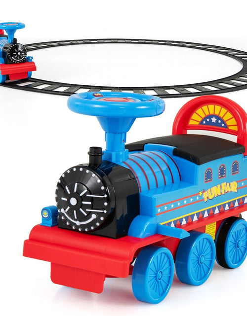 Load image into Gallery viewer, 6V Electric Kids Ride on Train Toy with Track &amp; 6 Wheels
