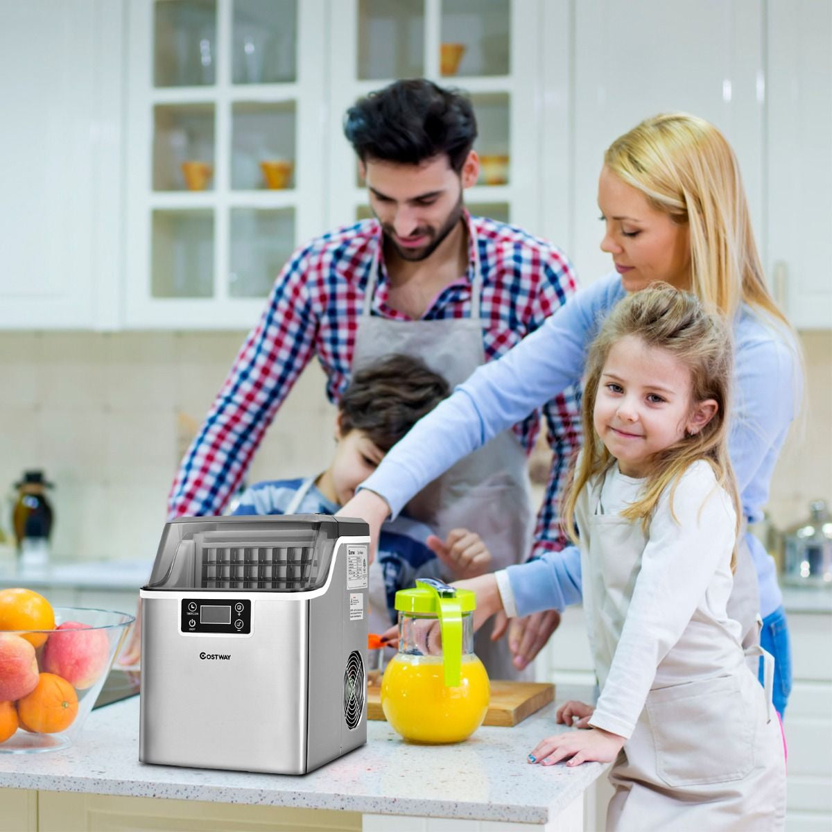 3.2L 20KG Countertop Ice Maker Commercial Electric Ice Making Machine