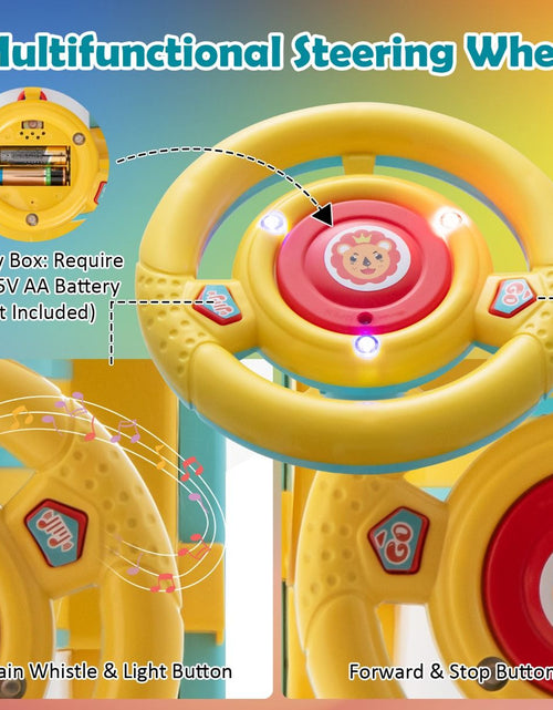 Load image into Gallery viewer, 6V Electric Kids Ride on Train Toy with Track &amp; 6 Wheels

