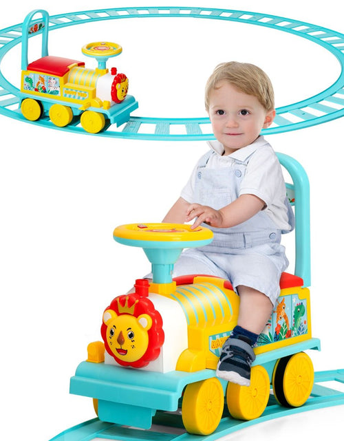 Load image into Gallery viewer, 6V Electric Kids Ride on Train Toy with Track &amp; 6 Wheels
