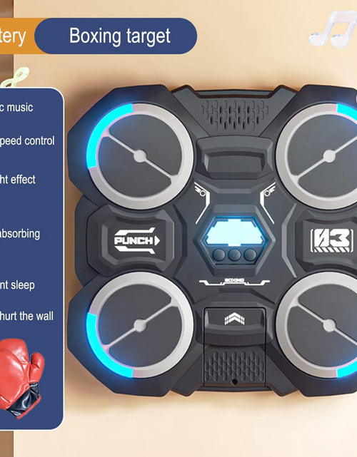 Load image into Gallery viewer, Funny Music Boxing Machine for Children Smart Music Boxing Machine Wall Mounted Decompression Wall Target Toys Boxing Trainer
