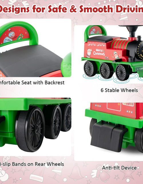 Load image into Gallery viewer, 6V Electric Kids Ride on Train Toy with Track &amp; 6 Wheels
