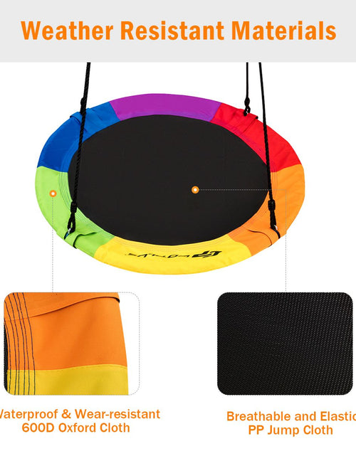 Load image into Gallery viewer, Adjustable Flying Saucer Tree Swing with Multiple Functions for Kids
