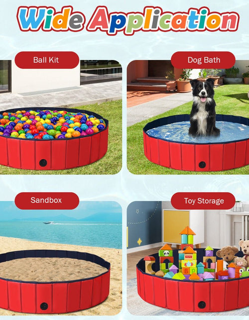 Load image into Gallery viewer, Foldable Pet Swimming Pool with Rotatable Drain Valve
