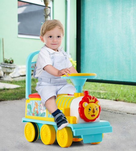 6V Electric Kids Ride on Train Toy with Track & 6 Wheels