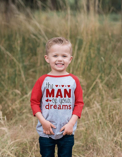Load image into Gallery viewer, Boy&#39;S Valentine&#39;S Day Toddler Vintage Baseball Tee
