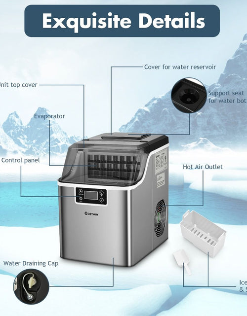 Load image into Gallery viewer, 3.2L 20KG Countertop Ice Maker Commercial Electric Ice Making Machine
