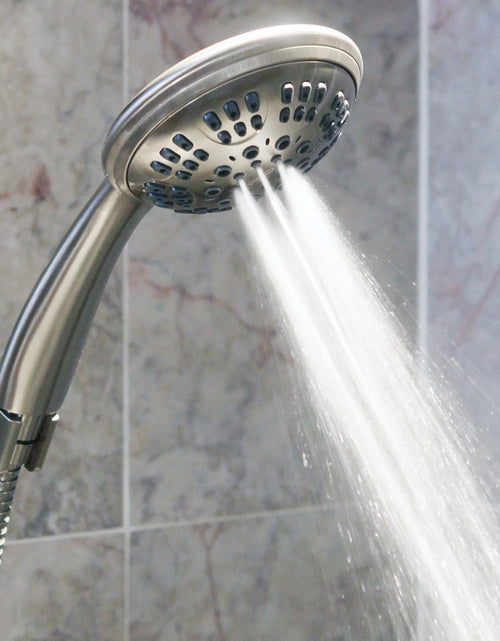 Load image into Gallery viewer, 6 Function Luxury Handheld Shower Head - Adjustable High Pressure Rainfall Spray with Removable Hand Held Rain Showerhead for the Bathroom, 2.5 GPM - Brushed Nickel
