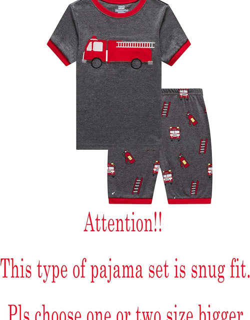 Load image into Gallery viewer, Pajamas Set for Boys Kids Short Pjs Baby Summer Cotton Sleepwears
