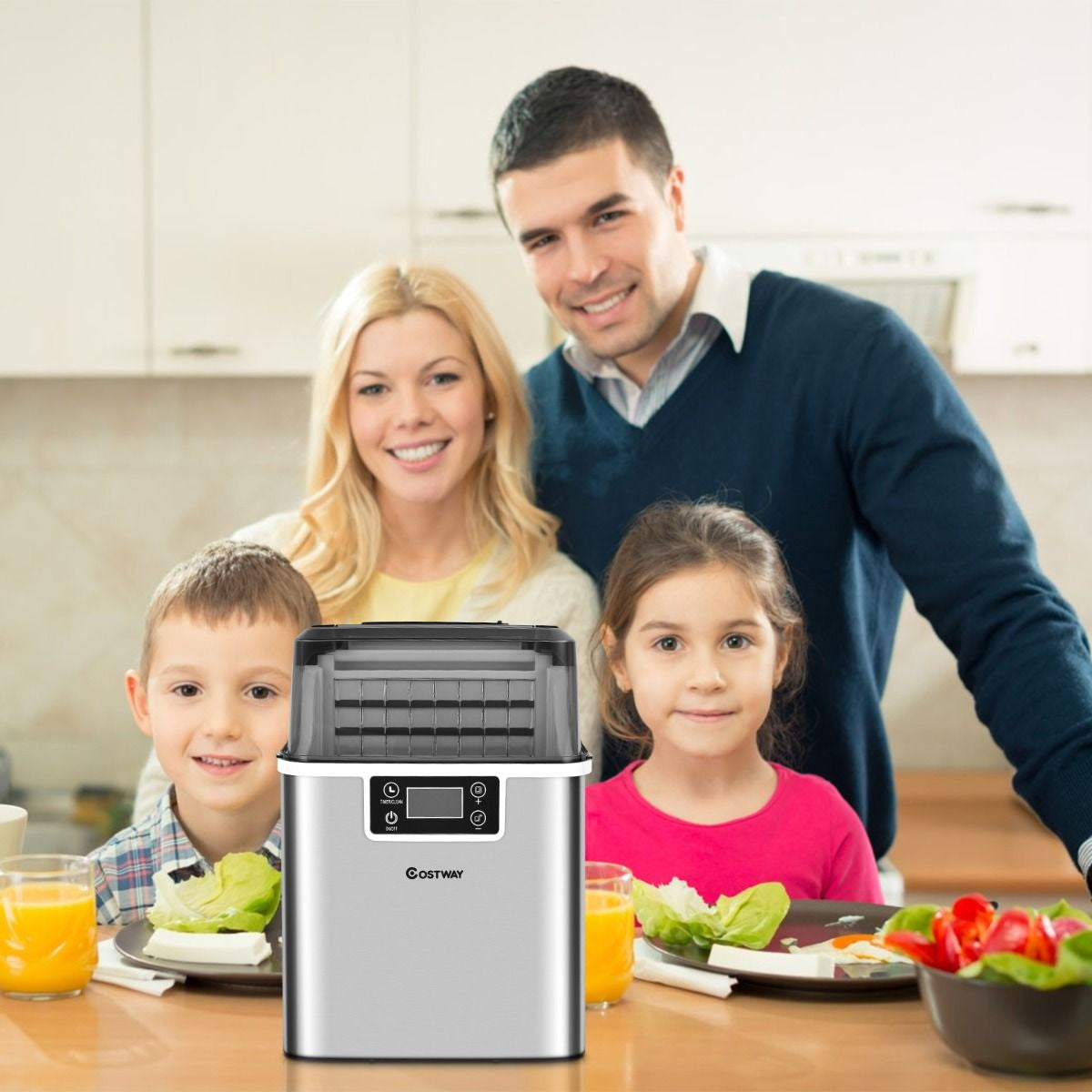 3.2L 20KG Countertop Ice Maker Commercial Electric Ice Making Machine