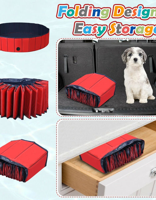 Load image into Gallery viewer, Foldable Pet Swimming Pool with Rotatable Drain Valve
