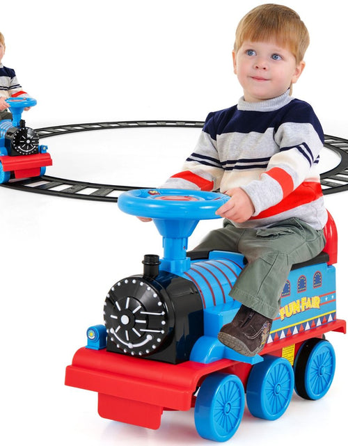 Load image into Gallery viewer, 6V Electric Kids Ride on Train Toy with Track &amp; 6 Wheels
