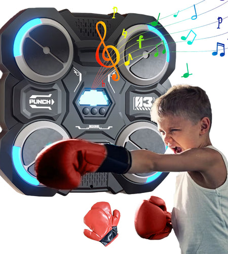 Funny Music Boxing Machine for Children Smart Music Boxing Machine Wall Mounted Decompression Wall Target Toys Boxing Trainer