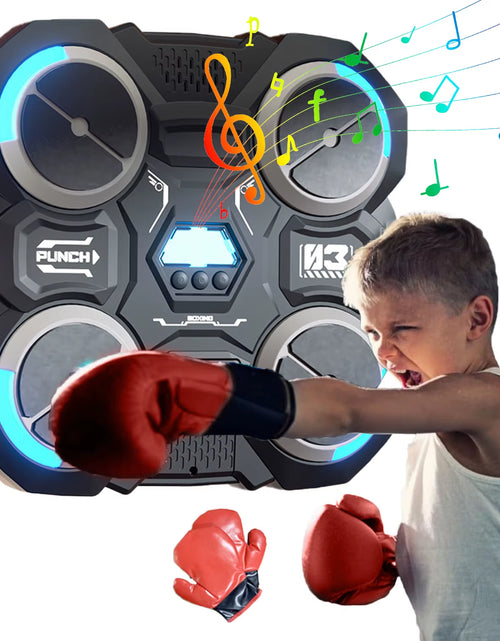 Load image into Gallery viewer, Funny Music Boxing Machine for Children Smart Music Boxing Machine Wall Mounted Decompression Wall Target Toys Boxing Trainer
