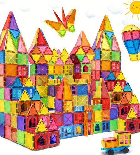 [Magnetic Building Blocks] Magnetic Building Blocks, Designer Building Sets, Gift Toys, Educational Magnetic Toys, Creative Learning Gifts, Birthday And Halloween Gifts, Random Colors