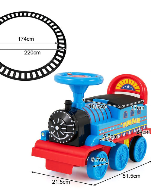 Load image into Gallery viewer, 6V Electric Kids Ride on Train Toy with Track &amp; 6 Wheels
