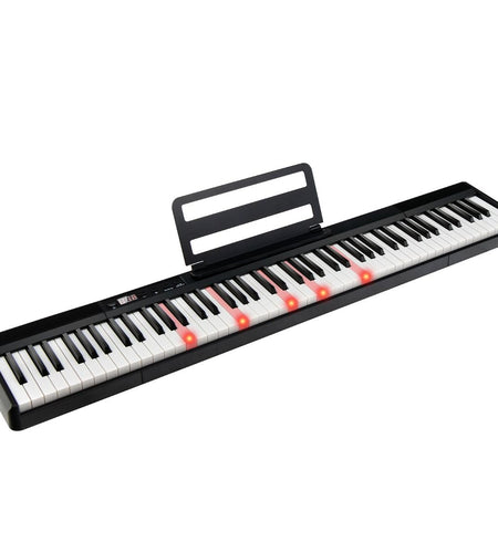 Electric Lighted Piano Keyboard with Sustain Pedal