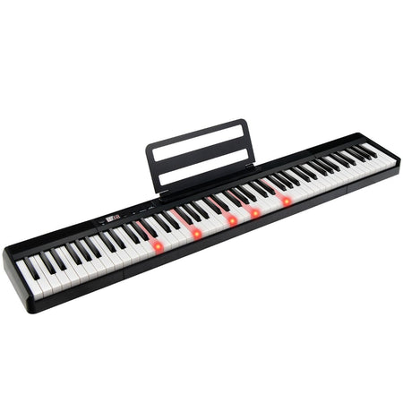Electric Lighted Piano Keyboard with Sustain Pedal