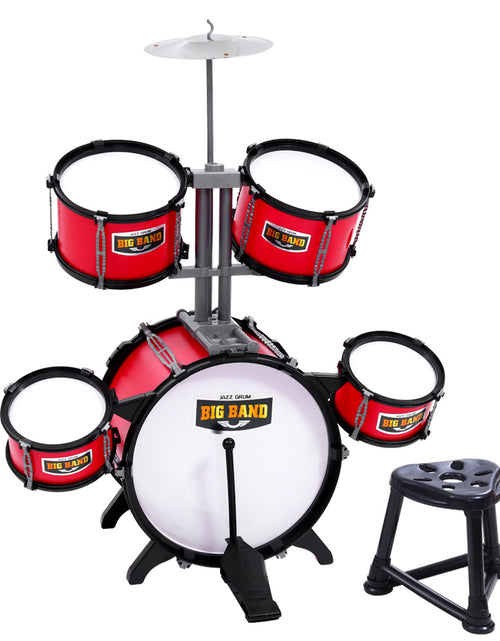 Load image into Gallery viewer, Keezi Kids Drum Kit Set Pretend Play Junior Drums Musical Toys Childrens 7pcs
