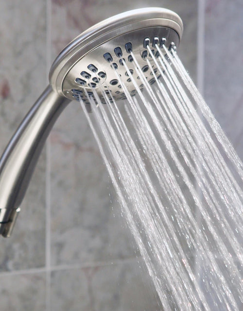 Load image into Gallery viewer, 6 Function Luxury Handheld Shower Head - Adjustable High Pressure Rainfall Spray with Removable Hand Held Rain Showerhead for the Bathroom, 2.5 GPM - Brushed Nickel
