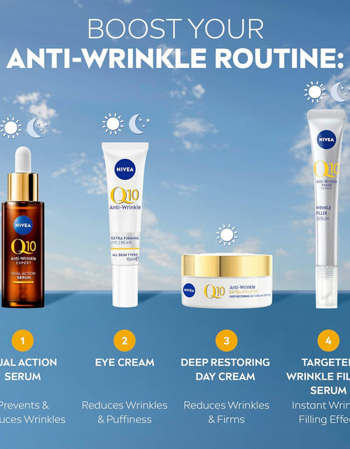 Load image into Gallery viewer, Q10 Anti-Wrinkle Nourishing Day Cream SPF 15 50Ml | Anti-Ageing Face Moisturiser | with Q10 &amp; Argan Oil | Lasting 24-Hour Nourishment | Firms Skin | Reduces Signs of Aging
