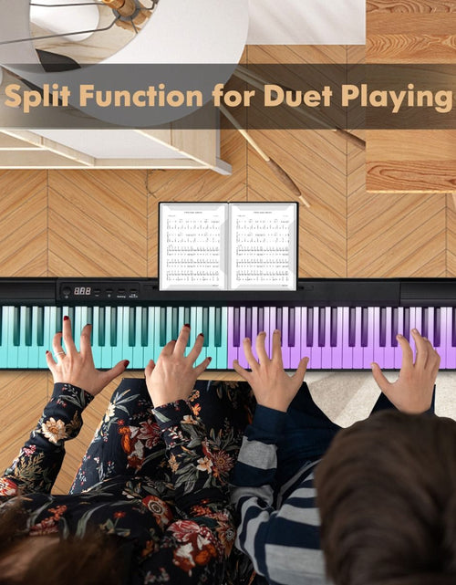 Load image into Gallery viewer, Electric Lighted Piano Keyboard with Sustain Pedal
