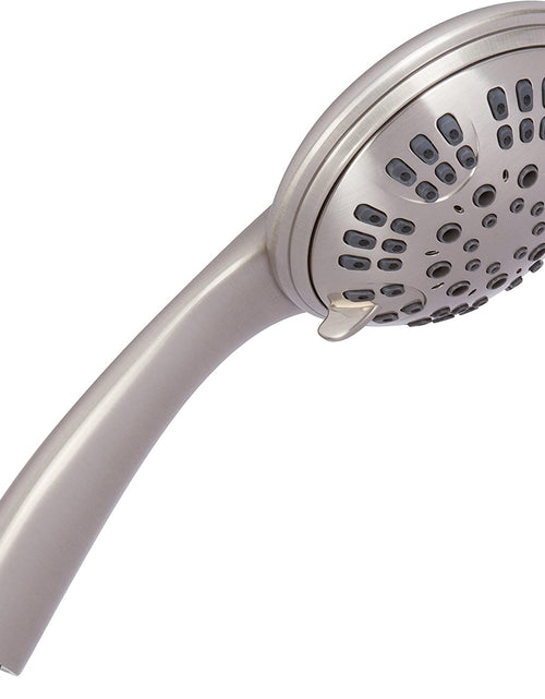 Load image into Gallery viewer, 6 Function Luxury Handheld Shower Head - Adjustable High Pressure Rainfall Spray with Removable Hand Held Rain Showerhead for the Bathroom, 2.5 GPM - Brushed Nickel
