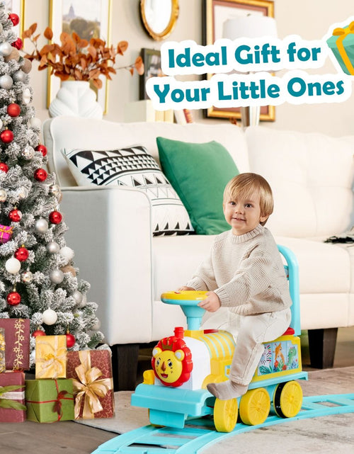 Load image into Gallery viewer, 6V Electric Kids Ride on Train Toy with Track &amp; 6 Wheels
