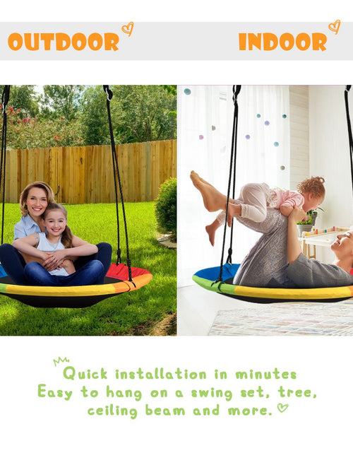 Load image into Gallery viewer, Adjustable Flying Saucer Tree Swing with Multiple Functions for Kids
