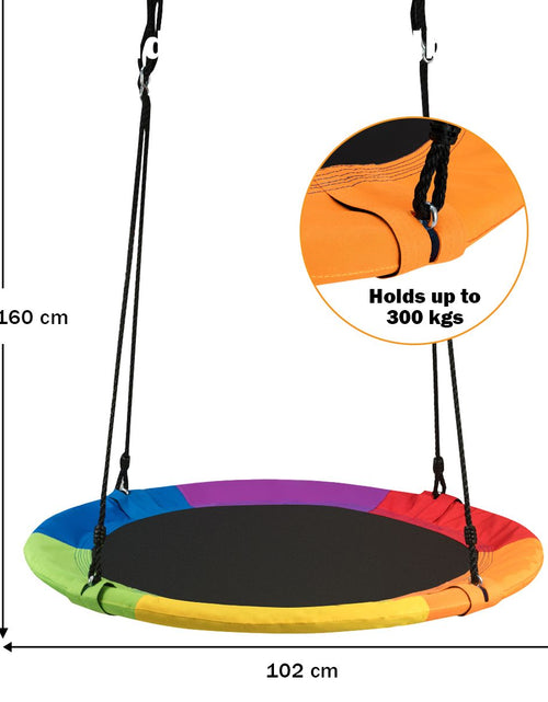 Load image into Gallery viewer, Adjustable Flying Saucer Tree Swing with Multiple Functions for Kids
