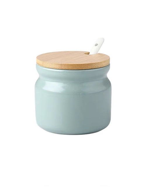 Load image into Gallery viewer, Ceramic Spice Rack Salt Shaker and Pepper Shaker Oil Bottle Set Kitchen Household Supplies for Spices Storage Jar with Cover
