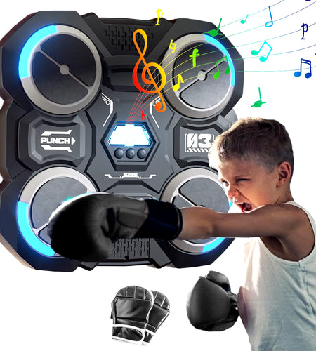 Funny Music Boxing Machine for Children Smart Music Boxing Machine Wall Mounted Decompression Wall Target Toys Boxing Trainer