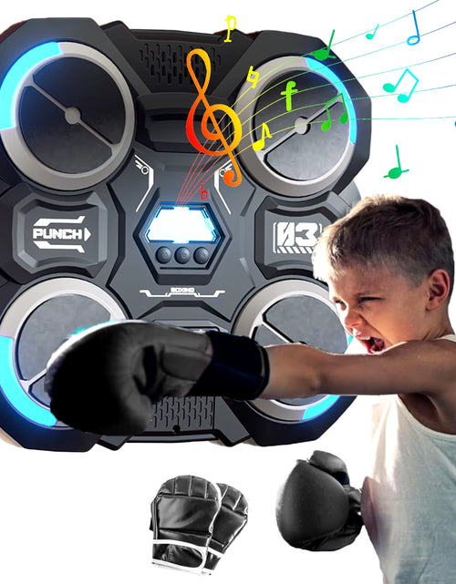 Load image into Gallery viewer, Funny Music Boxing Machine for Children Smart Music Boxing Machine Wall Mounted Decompression Wall Target Toys Boxing Trainer

