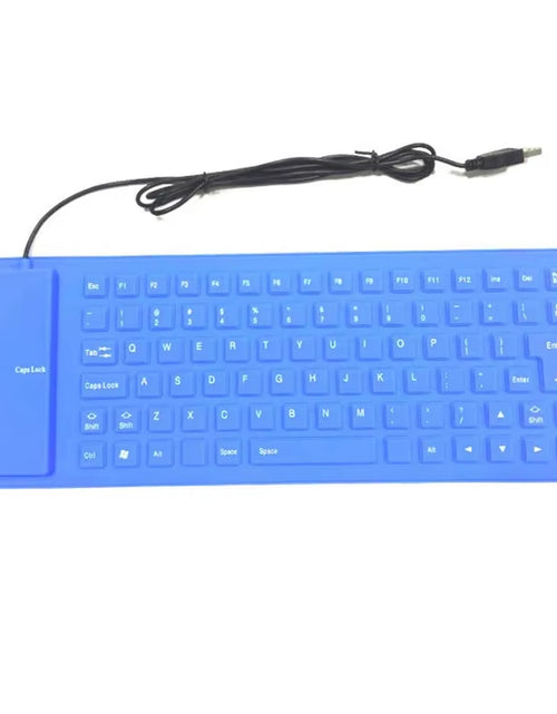 Load image into Gallery viewer, Silicone Mute Soft Keyboard 85-Key Computer Keyboard USB Wired Keyboard Portable Mini Laptop Pc Folding Waterproof Keyboard
