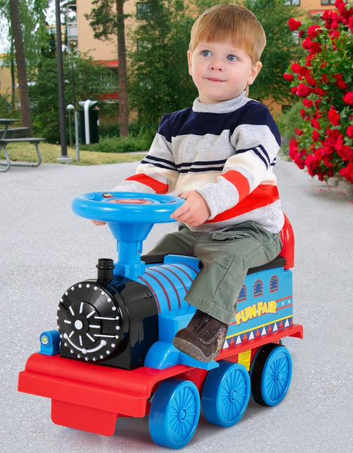 Load image into Gallery viewer, 6V Electric Kids Ride on Train Toy with Track &amp; 6 Wheels
