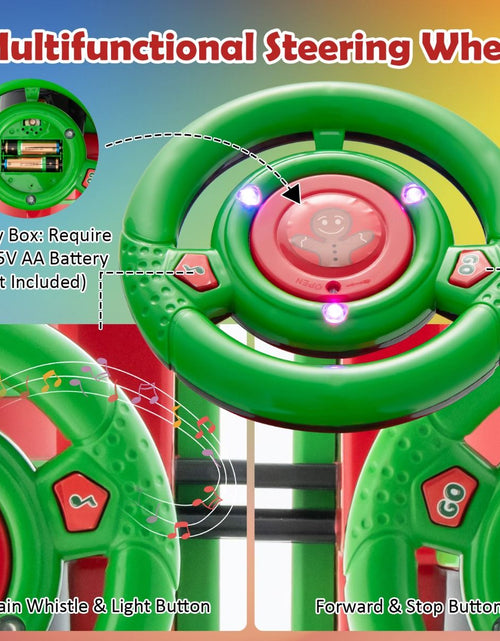 Load image into Gallery viewer, 6V Electric Kids Ride on Train Toy with Track &amp; 6 Wheels
