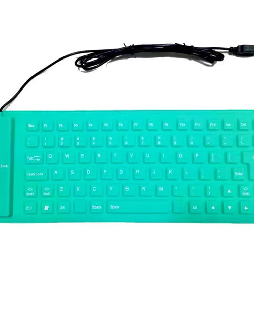 Load image into Gallery viewer, Silicone Mute Soft Keyboard 85-Key Computer Keyboard USB Wired Keyboard Portable Mini Laptop Pc Folding Waterproof Keyboard
