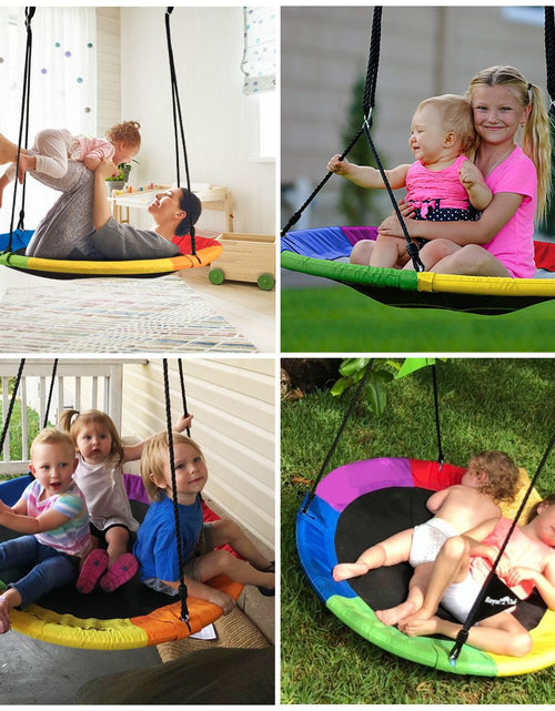 Load image into Gallery viewer, Adjustable Flying Saucer Tree Swing with Multiple Functions for Kids
