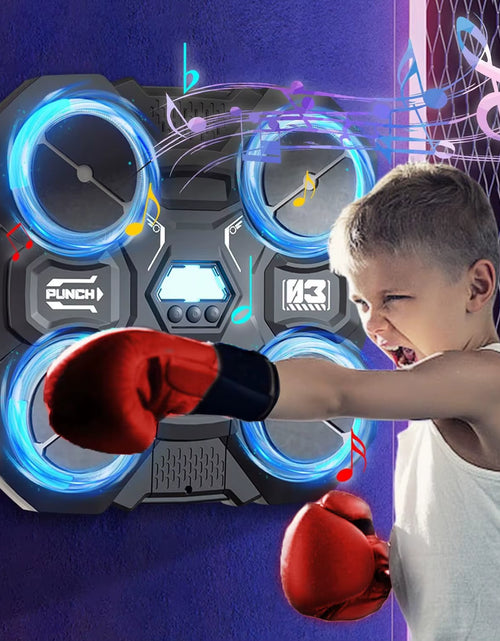 Load image into Gallery viewer, Funny Music Boxing Machine for Children Smart Music Boxing Machine Wall Mounted Decompression Wall Target Toys Boxing Trainer
