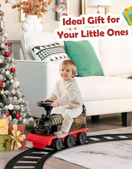 Load image into Gallery viewer, 6V Electric Kids Ride on Train Toy with Track &amp; 6 Wheels
