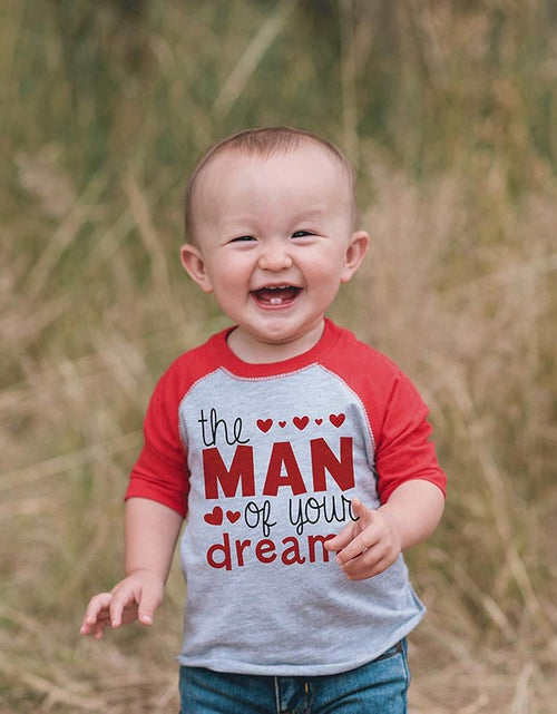 Load image into Gallery viewer, Boy&#39;S Valentine&#39;S Day Toddler Vintage Baseball Tee
