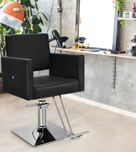 360° Swivel Barber Chair with Adjustable Height for Hair Salon