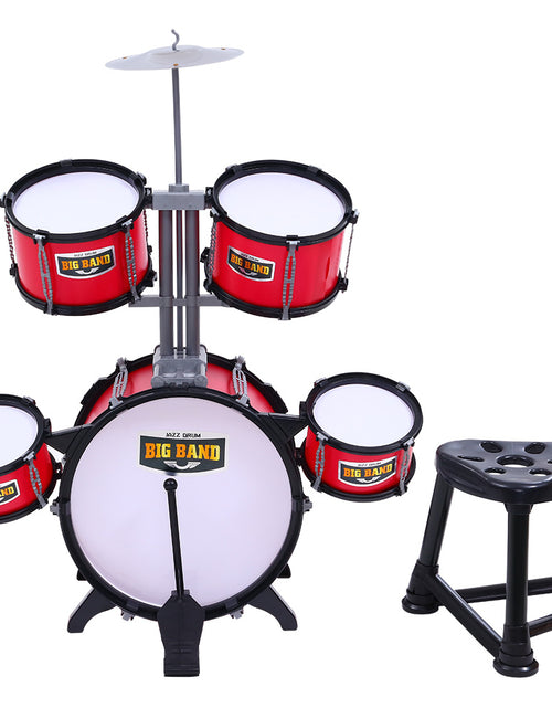 Load image into Gallery viewer, Keezi Kids Drum Kit Set Pretend Play Junior Drums Musical Toys Childrens 7pcs
